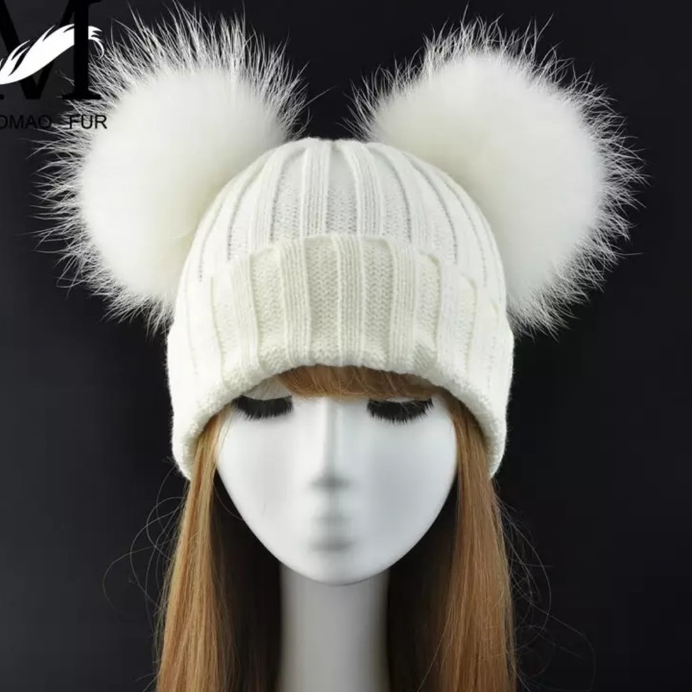 Back in Stock | Raccoon  Fur Beanie Hat